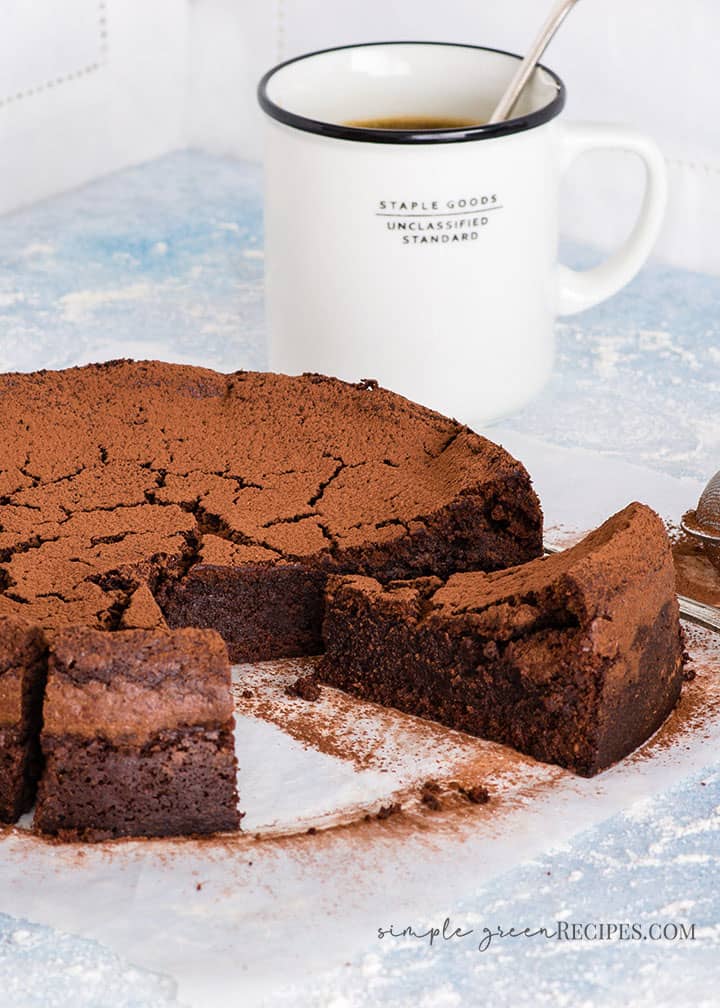 Easy Flourless Chocolate Cake Torte