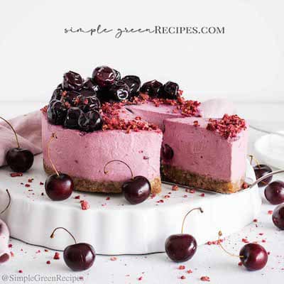 VEGAN DARK CHERRY FROZEN TART