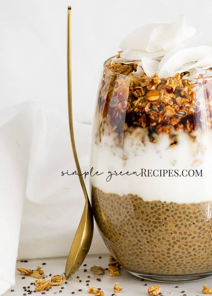 Granola Coconut Coffee Chia Pudding