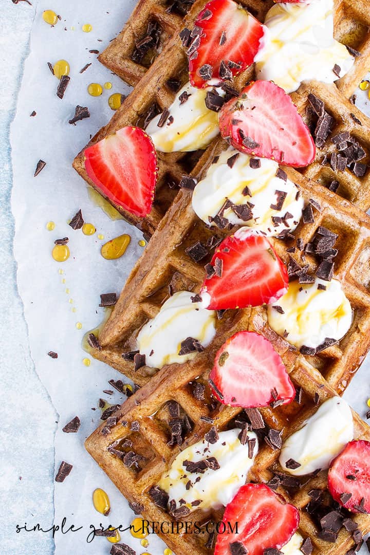5-Ingredient Vegan Gluten-Free Oatmeal Waffles
