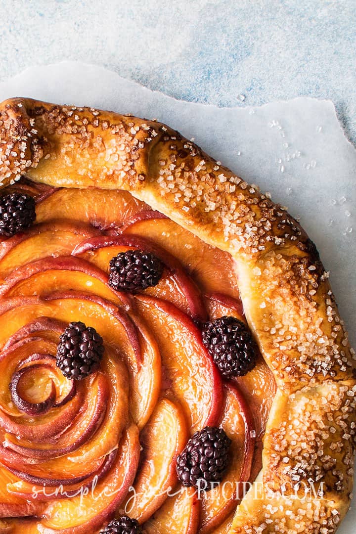 Dairy-free Peach Galette