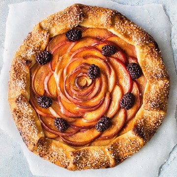 Easy Vegan Peach Galette
