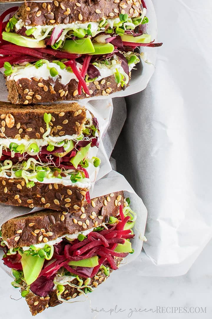 Easy Vegan Avocado Cream Cheese Sandwich