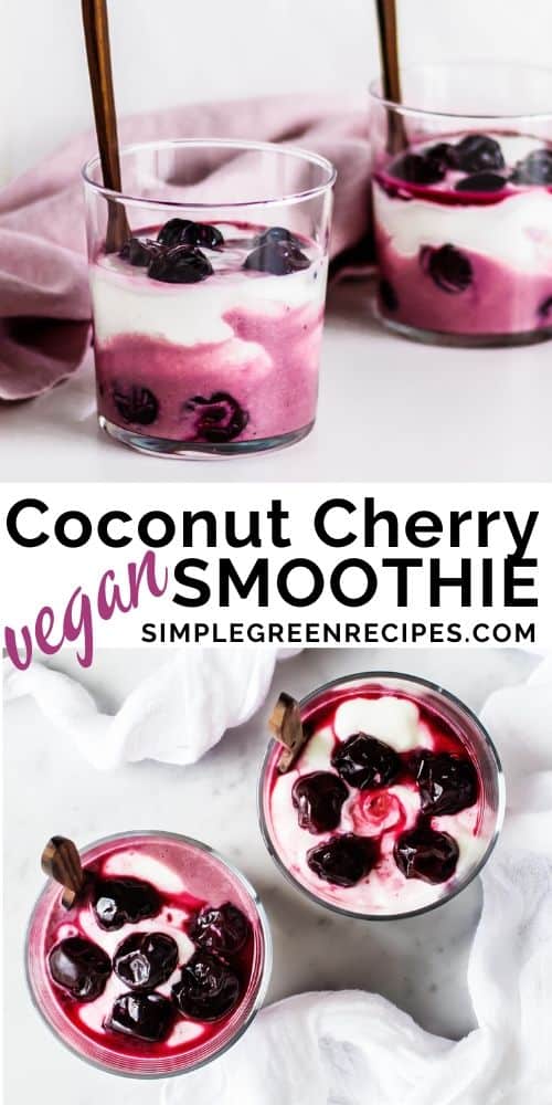 Vegan Coconut Cherry Smoothie