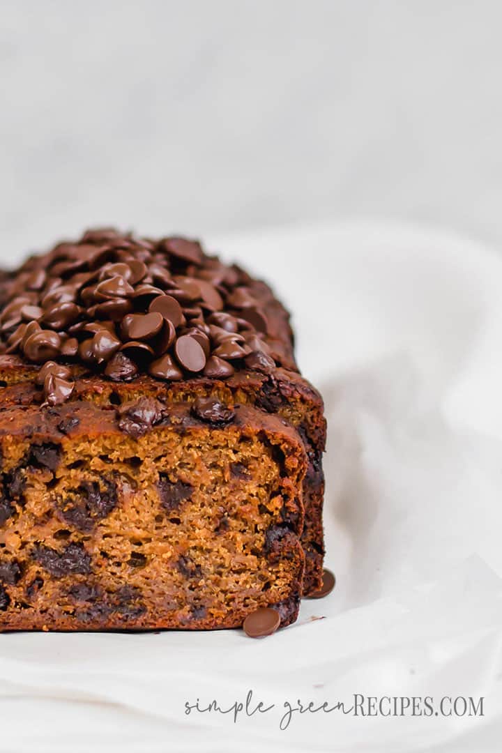 Quick Vegan Pumpkin Chocolate Chip Bread