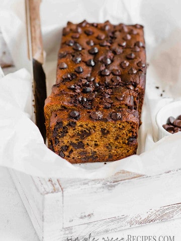 Vegan Pumpkin Chocolate Chip Bread