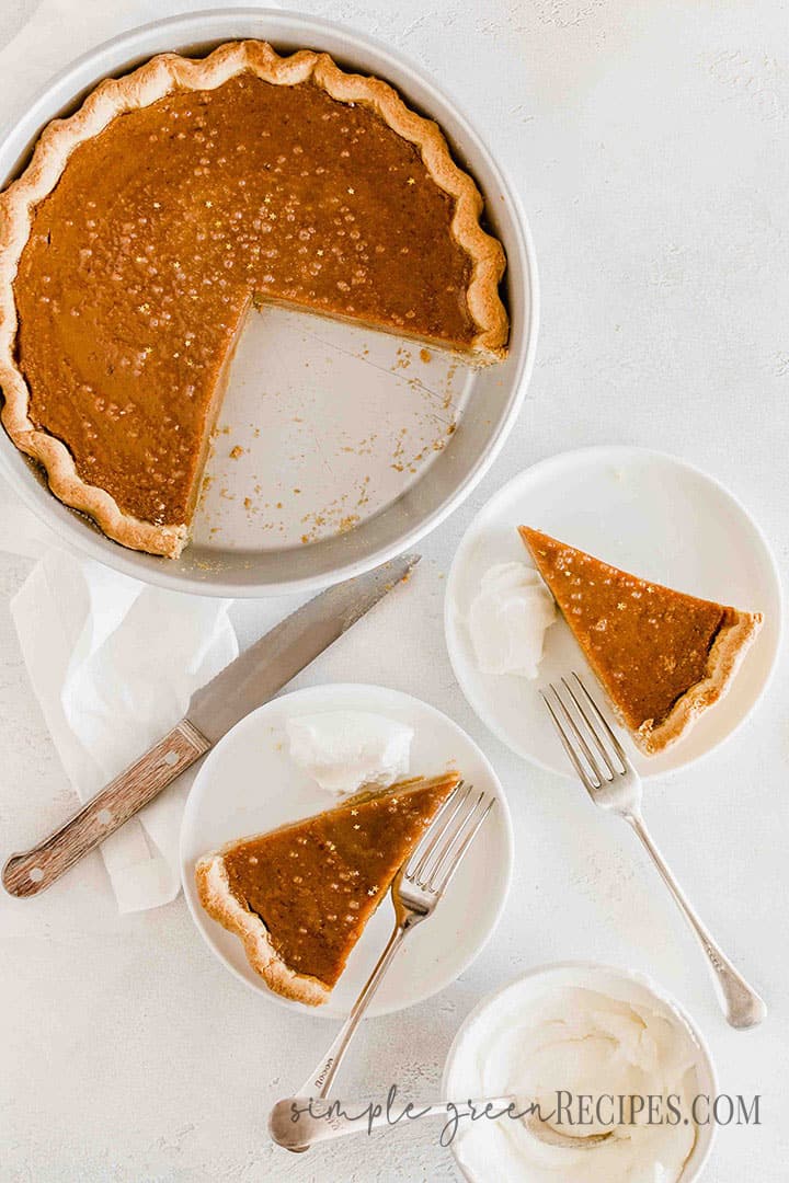 Vegan Glutenfree Pumpkin Pie from scratch