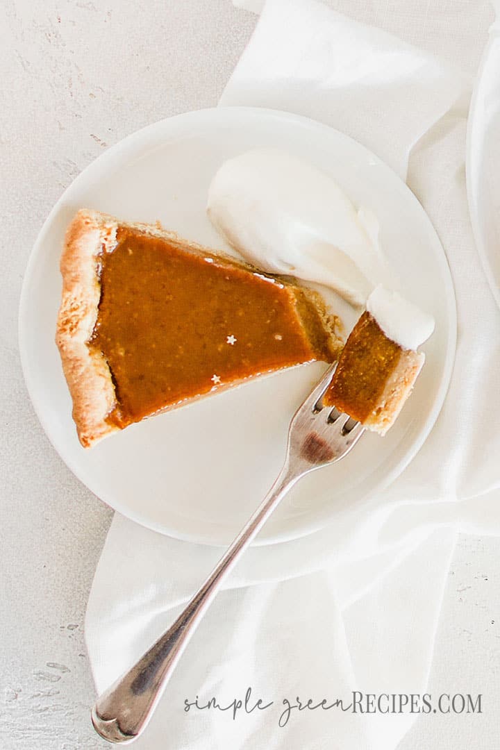 Vegan Glutenfree Pumpkin Pie recipe