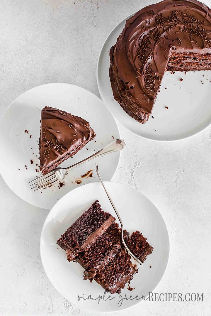 Vegan Chocolate Cake with Frosting