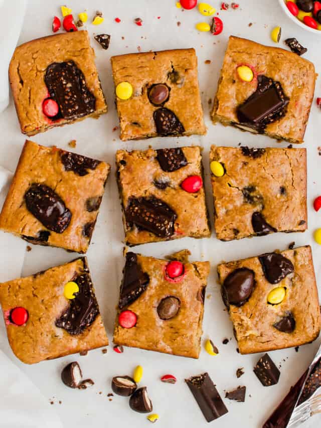 Healthy Candy Cookie Bars
